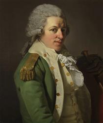Portrait of An Aristocrat in Uniform - Joseph Ducreux
