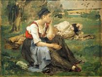 Resting country people - Jules Bastien-Lepage