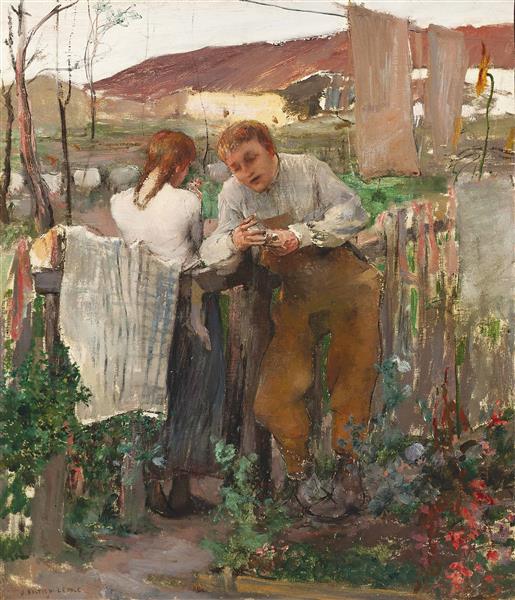 Study for 'Rural Love', 1882 - Jules Bastien-Lepage