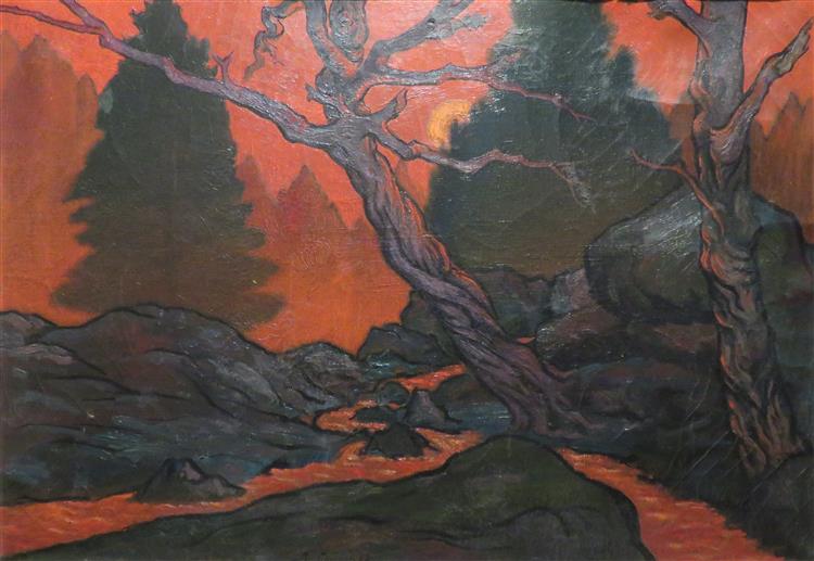 Soleil couchant, 1890 - Léo Gausson
