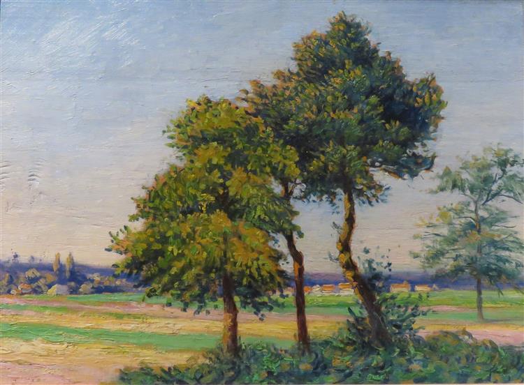 Landscape with Three Trees, 1886 - Léo Gausson