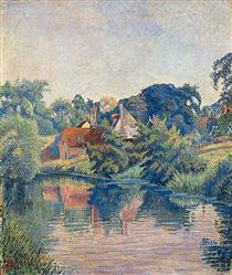 The Stour at Stratford St Mary, Colchester - Lucien Pissarro
