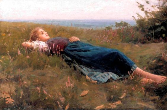 Little girl sleeping (Untitled) - Noè Bordignon