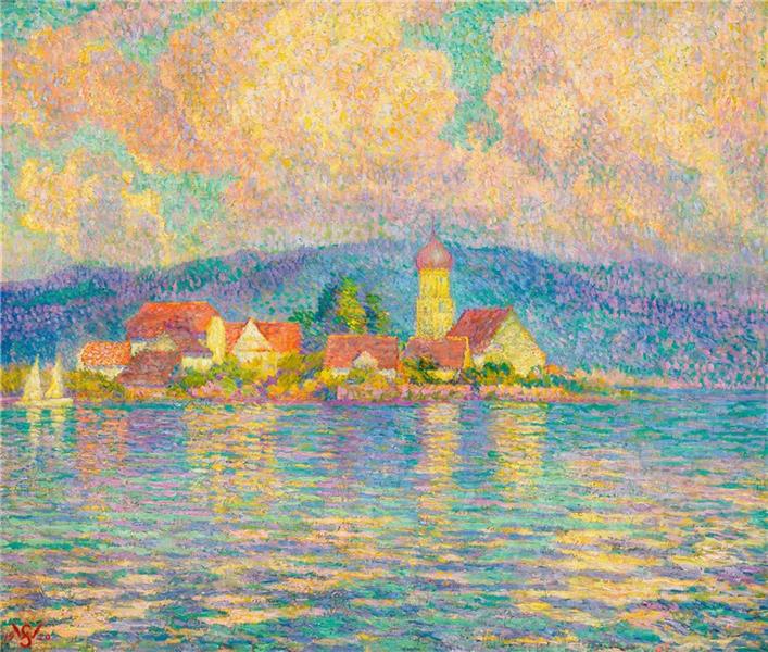 A View of Wasserburg of Lake Constance - Willy Schlobach