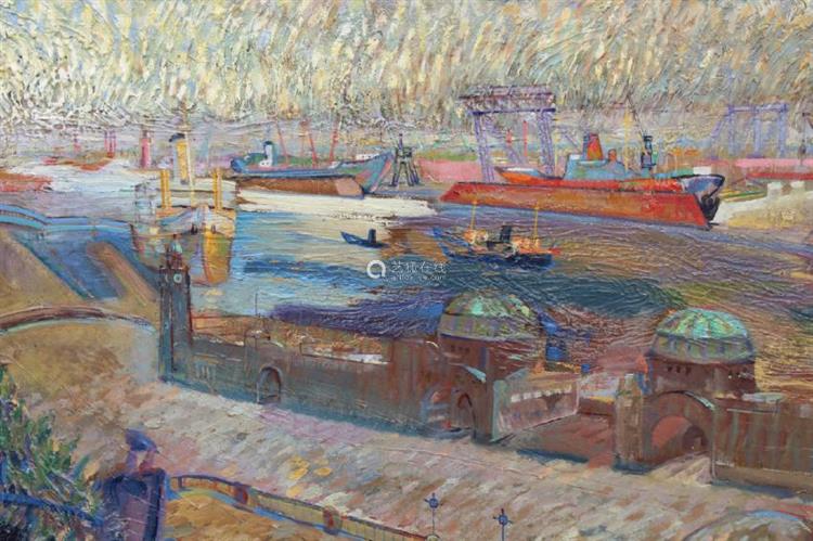 Port of Hamburg, 1928 - Willy Schlobach