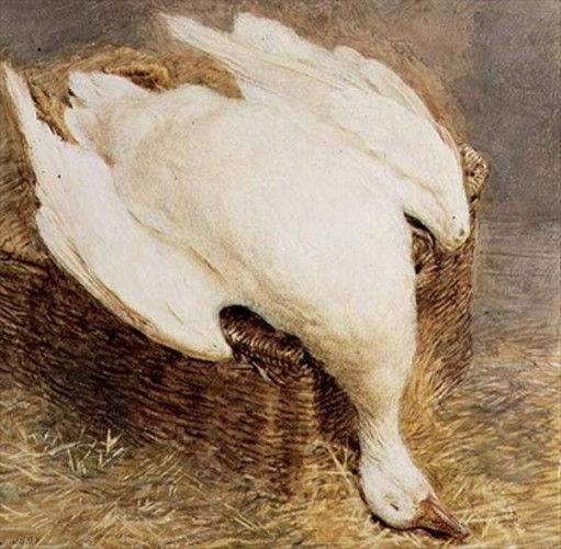 Still Life of a dead goose with a Basket, 1835 - William Henry Hunt