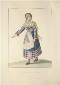 Costume of Scanno (Province of Abruzzo in the Kingdom of Naples) - Michela De Vito