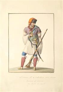 Male costume of Villabadessa Albanian colony (Province of Teramo in the Kingdom of Naples) - Michela De Vito
