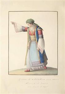 Female costume of Villabadessa Albanian colony (Province of Teramo in the Kingdom of Naples) - Michela De Vito