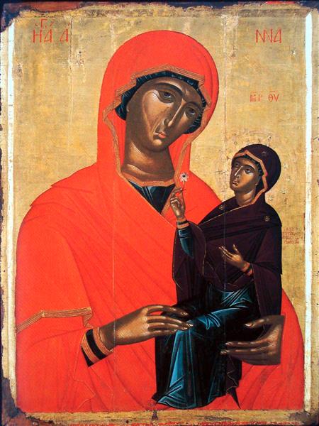 Saint Anne with the Virgin, c.1450 - Orthodox Icons