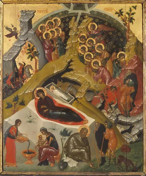 Nativity, c.1450 - Orthodox Icons