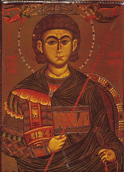 Saint Procopius of Scythopolis, c.1250 - c.1275 - Orthodox Icons