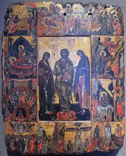 The Deesis and the Twelve Great Feasts, c.1450 - c.1500 - Orthodox Icons