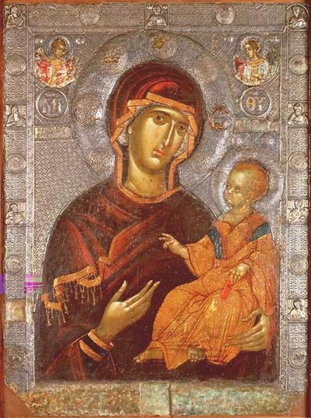 Virgin Psychosostria Ohrid, c.1350 - Orthodox Icons