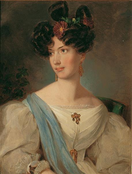 Lady portrait, 1830 - Петер Фенди
