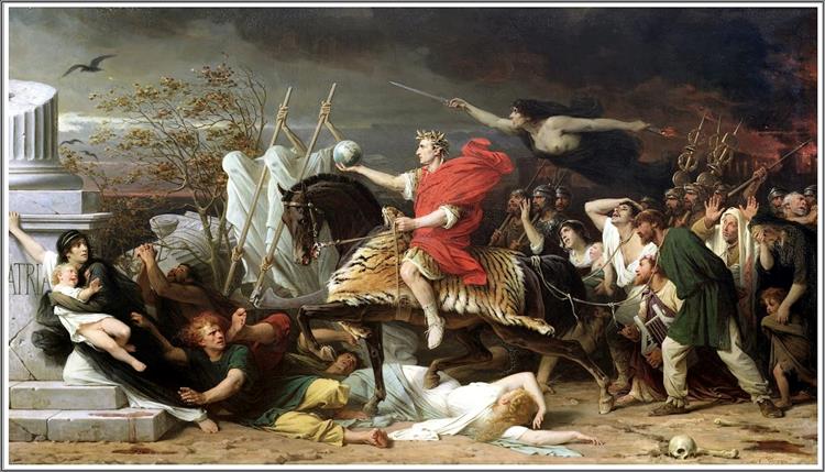 Caesar Crossing the Rubicon, 1875 - Adolphe Yvon