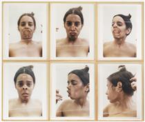 Untitled (Glass on Body Imprints), "Face" - Ана Мендьета