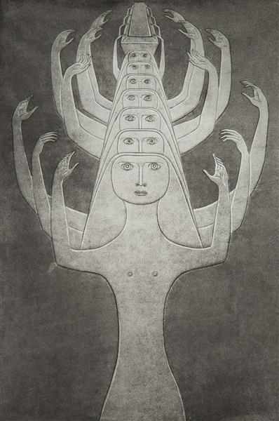 Illustration to Egyptian Book of the Dead (Le Livre Des Morts Des Anciens Egyptiens), 1948 - Anton Prinner
