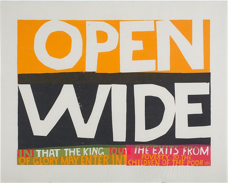 Wide Open, 1964 - Corita Kent