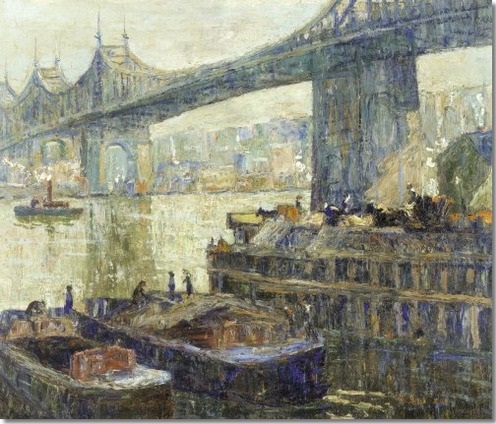 Queensboro Bridge, 1909 - Эрнест Лоусон