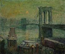 Brooklyn Bridge - Эрнест Лоусон