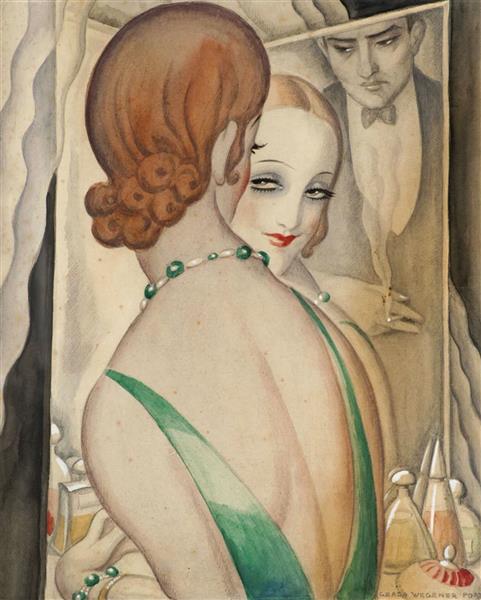 At the Mirror, 1931 - 1936 - Gerda Wegener