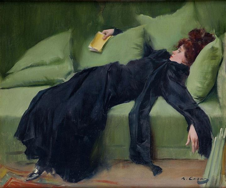 Decadent young woman. After the dance, 1899 - Ramon Casas i Carbó