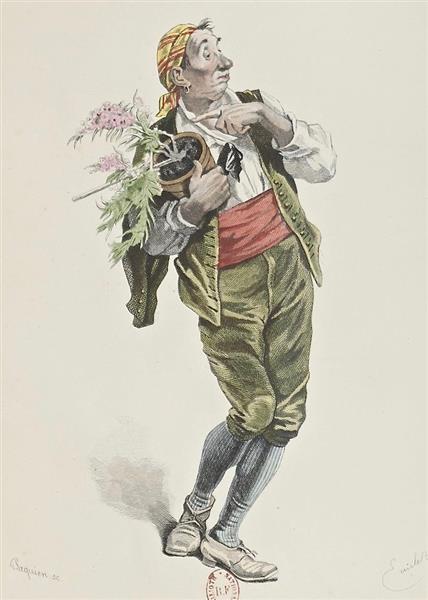 Antonio, from ''The marriage of Figaro'', 1876 - Émile Bayard