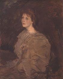 Portrait of Mabel Beardsley - Jacques Émile Blanche