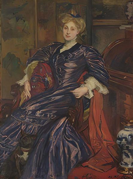 Portrait of Mrs Emily Montgomery-Lang, 1911 - Жак-Еміль Бланш