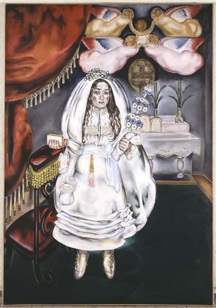Girl at Her First Communion, 1914 - María Gutiérrez Blanchard