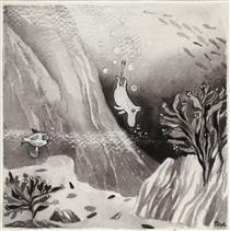 Illustration for the Book Comet in Moominland - Tove Jansson