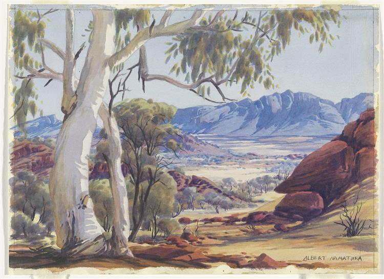 Untitled (Landscape), 1955 - Albert Namatjira