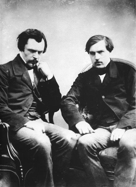 Edmond (left) and Jules (right) De Goncourt - Felix Nadar