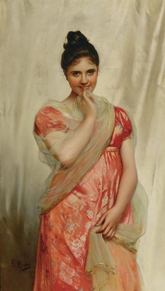Portrait of a Girl - Giovanni Costa