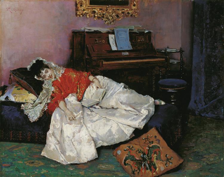 Reading (Aline Mason), 1885 - Raimundo de Madrazo