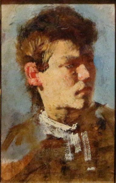 Self-Portrait as a young man, c.1868 - Francesco Paolo Michetti