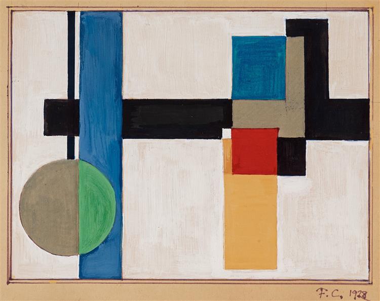 Geometric Composition, 1928 - Franciska Clausen