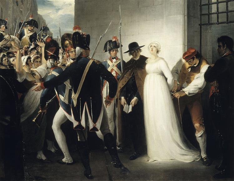Marie Antoinette being taken to her Execution, October 16, 1793, 1794 - William Hamilton