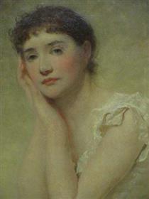 Portrait of Mrs Rose B. Sykes - George Elgar Hicks