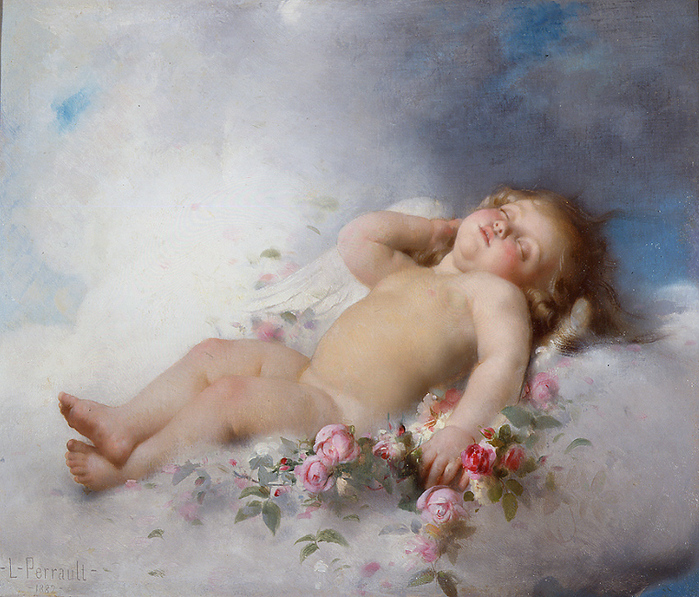 Sleeping Putto, 1882 - Léon Bazille Perrault