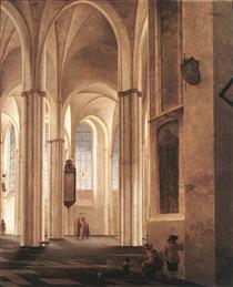 Interior of the Buurkerk at Utrecht - Питер Янс Санредам