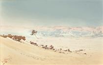 A Rider in the Desert - Augustus Osborne Lamplough