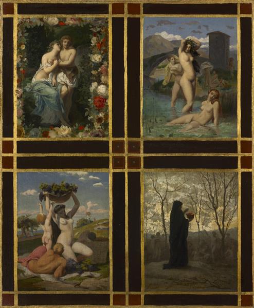 Four Seasons (Picou, Gérôme, Boulanger, Hamon), 1850 - Henri-Pierre Picou