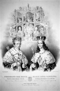 Ferdinand I and Anna Maria Karolina Von Savoyen -Sardinien - Johann Baptist Clarot