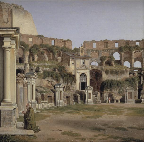 View of the Interior of the Colosseum, 1816 - Крістофер Вільгельм Еккерсберг