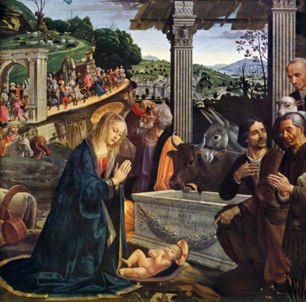 Adoration des bergers, 1485 - Domenico Ghirlandaio
