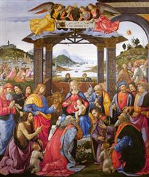 Adoración de los Reyes Magos - Domenico Ghirlandaio