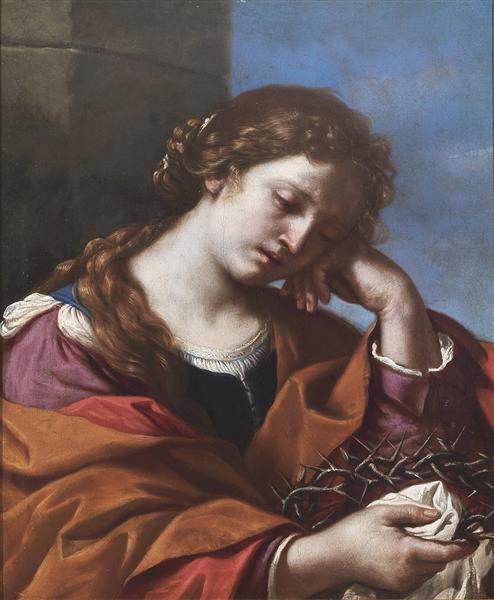 Magdalene contemplating the Crown of Thorns, 1632 - Guercino