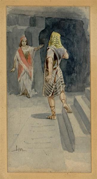 Aida, Act IV Scene 2, 1902 - Leopoldo Metlicovitz